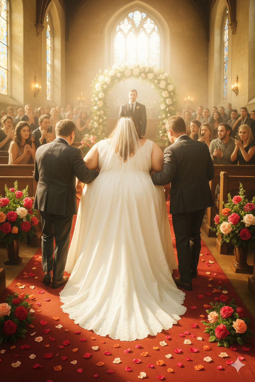 Hodala je crvenim tepihom, teško vukući noge… a onda je mladoženja učinio nešto što je sve goste ostavilo bez daha - featured image Hodala je crvenim tepihom, teško vukući noge… a onda je mladoženja učinio nešto što je sve goste ostavilo bez daha - featured image