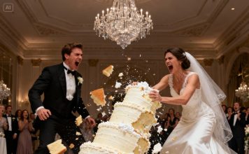 Dok sam podizala nož da prerežem svadbenu tortu, sestra me čvrsto zagrlila i šapnula: „Gurni je. Sad.“ Pogledala sam je, pa svog nasmiješenog mladoženju. Bez razmišljanja, zalupila sam kolica s tortom, poslavši cijelu tortu na tri kata na pod dok su gosti vrištali. Dok sam podizala nož da prerežem svadbenu tortu, sestra me čvrsto zagrlila i šapnula: „Gurni je. Sad.“ Pogledala sam je, pa svog nasmiješenog mladoženju. Bez razmišljanja, zalupila sam kolica s tortom, poslavši cijelu tortu na tri kata na pod dok su gosti vrištali. - featured image