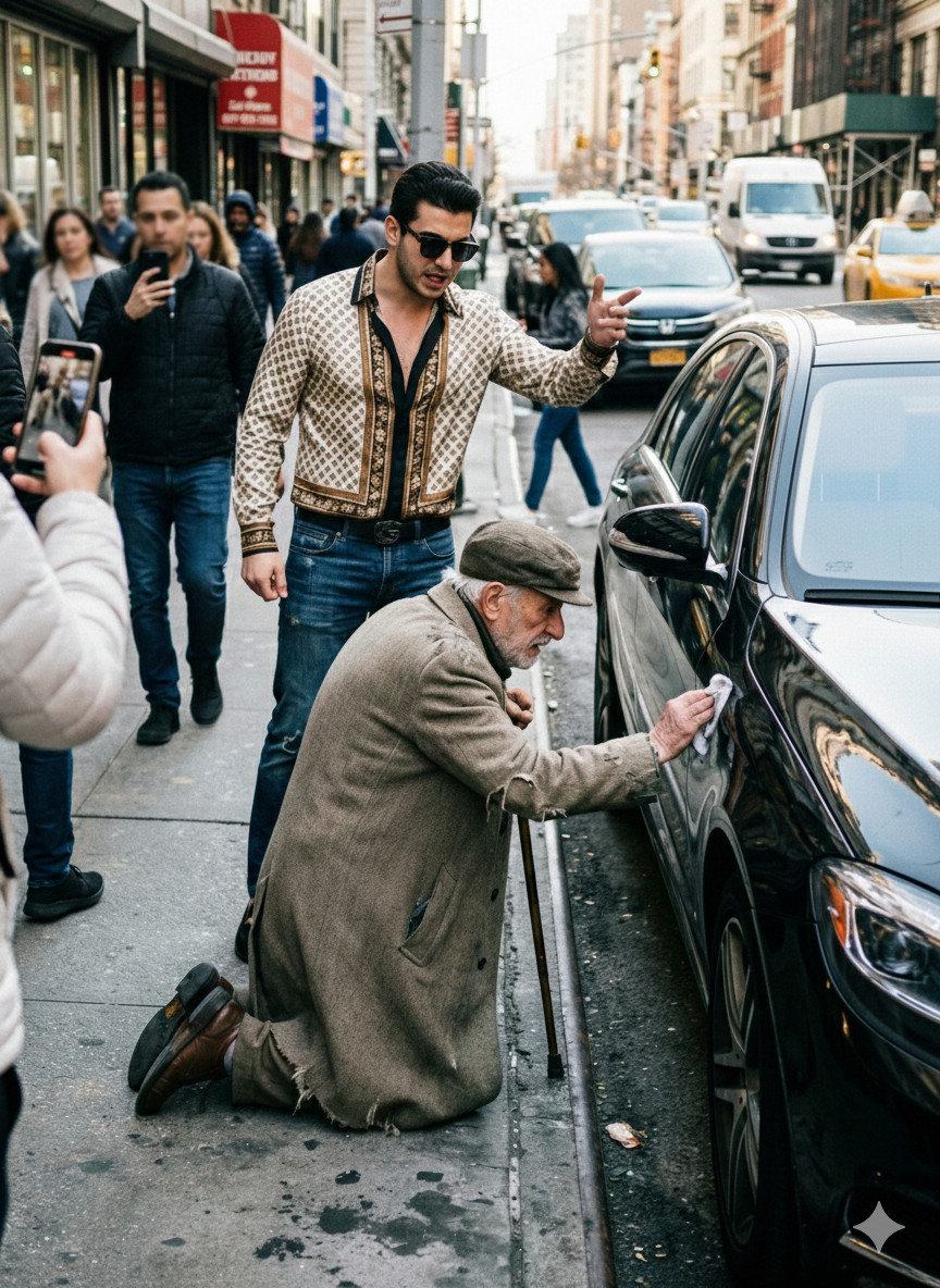 Dedo je štapom slučajno ogrebao ‘Audi’ od 100.000 eura: Vlasnik ga je natjerao da klekne i briše štetu rukavom, sve dok nije naišao jedan prolaznik. - featured image Dedo je štapom slučajno ogrebao ‘Audi’ od 100.000 eura: Vlasnik ga je natjerao da klekne i briše štetu rukavom, sve dok nije naišao jedan prolaznik. - featured image