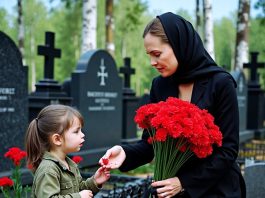 Izašavši iz zatvora, djevojka je prvo odnijela buket na grob svog muža. Dok se sagnula da položi cvijeće, primijetila je kako se skriva kći čuvara groblja. Pozvala ju je i dala joj bombonu. Čula je kako je djevojčica šapnula: “Teta, tamo nema nikoga. Hoćeš li da ti ispričam tajnu?” Žena je ostala bez riječi na te riječi i počela pažljivo slušati…😲😲😲 Izašavši iz zatvora, djevojka je prvo odnijela buket na grob svog muža. Dok se sagnula da položi cvijeće, primijetila je kako se skriva kći čuvara groblja. Pozvala ju je i dala joj bombonu. Čula je kako je djevojčica šapnula: “Teta, tamo nema nikoga. Hoćeš li da ti ispričam tajnu?” Žena je ostala bez riječi na te riječi i počela pažljivo slušati…😲😲😲 - featured image