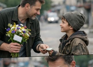 „Zadrži kusur, sine, kupi sebi nešto slatko“, nasmiješio se mladi biznismen dječaku s cvijećem i odjurio na sastanak. A kada je ispred restorana pročitao dječju poruku skrivenu u buketu, POBIJELIO je od užasa… 😲😲😲 „Zadrži kusur, sine, kupi sebi nešto slatko“, nasmiješio se mladi biznismen dječaku s cvijećem i odjurio na sastanak. A kada je ispred restorana pročitao dječju poruku skrivenu u buketu, POBIJELIO je od užasa… 😲😲😲 - featured image