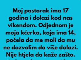 Pastorak sa 17 godina dolazi vikendom nama u posjetu, a onda moja kcerka od 14 godina mi je rekla nesto sto mi je krv sledilo! Pastorak sa 17 godina dolazi vikendom nama u posjetu, a onda moja kcerka od 14 godina mi je rekla nesto sto mi je krv sledilo! - featured image