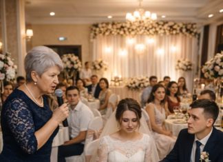 Usred slavlja, svekrva uzela mikrofon i, bez oklijevanja, snahu nazvala “kučkom”, samo zato što je živjela u selu: odgovor mladenkinog oca iznenadio je sve 😱 Usred slavlja, svekrva uzela mikrofon i, bez oklijevanja, snahu nazvala “kučkom”, samo zato što je živjela u selu: odgovor mladenkinog oca iznenadio je sve 😱 - featured image