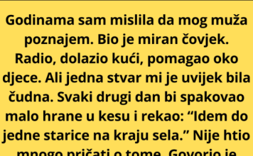 😱 “MUŽ JE SVAKI DAN NOSIO HRANU NEKOJ STARICI NA KRAJU SELA — A ONDA SAM SAZNALA KO JE ONA ZAISTA…”