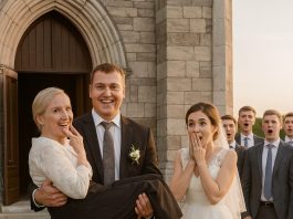 Posle venčanja mladoženja je umesto mlade podigao na ruke svoju majku — reakcija njegove mlade supruge bila je iznenađujuća.