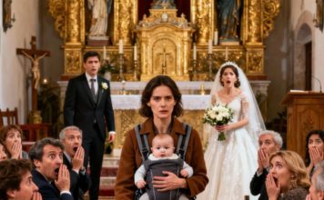 Šest nedelja nakon što me muž ostavio mene i našeg novorođenog sina usred mećave, ušla sam na njegovo venčanje držeći jedinu stvar za koju nikada nije mislio da ću je imati…