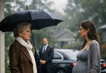 Moj muž me izbacio na ulicu i zaključao vrata, a ja sam stajala na kiši — bosa, sa trudničkim stomakom. Ali kada je došla moja bogata baka, zagrlila me je i tiho rekla: „Učiniću da tvoj muž zažali zbog svega.“ 😯😢 Moj muž me izbacio na ulicu i zaključao vrata, a ja sam stajala na kiši — bosa, sa trudničkim stomakom. Ali kada je došla moja bogata baka, zagrlila me je i tiho rekla: „Učiniću da tvoj muž zažali zbog svega.“ 😯😢 - featured image