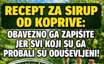 RECEPT ZA LJEKOVITI SIRUP OD KOPRIVE