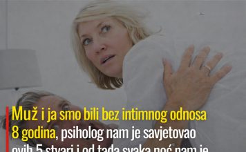 “Muž i ja nismo imali intimni odnos 8 godina. Psiholog nam je rekao ovih 5 stvari — i od tada se ponovo osjećamo kao par.” 🔥💑