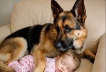 Pas nije ostavio bebu ni minut – istina šokirala roditelje… 😱Gerda nije izlazila iz krevetića već dva dana.